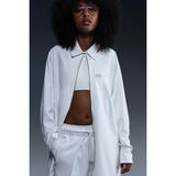 Nike Naomi Osaka Oversized Dress Gold Fermuar Bol Kesim Kadın Elbise Beyaz