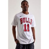 Nike Nba Chicago Bulls Derozan Unisex Tee Baskılı Erkek Günlük Tişört Beyaz - M