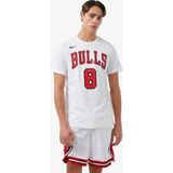 Nike Nba Chicago Bulls Lavine Unisex Tee Baskılı Erkek Günlük Tişört Beyaz - M