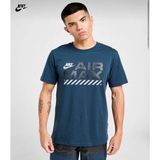 Nike Nıke Air Max Ss Tee Erkek Tişört HF6597-478 - L - Mavi