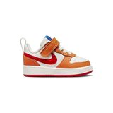 Nike Nıke Court Borough Low 2 (Tdv) Bebek Günlük Ayakkabı BQ5453-119 Beyaz - 001-Renkli