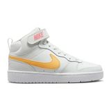Nike Nıke Court Borough Mıd 2 (Gs) Genç Günlük Ayakkabı CD7782-112 Beyaz - 001-Renkli