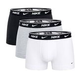 NIKE NIKE Erkek Marka Logolu Günlük Kullanıma Uygun Beyaz-Gri-Siyah Boxer NQ00KE1285 XYO