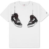 Nike Nıke Jordan Aj3 Shoe Strıngs Erkek Çocuk Tişört 95F483 - 10 - 12 Yaş - 001-Beyaz