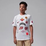 Nike Nıke Jordan Dynasty Patch Erkek Çocuk Tişört 95F385 - 8 - 10 Yaş - 001-Beyaz
