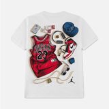 Nike Nıke Jordan Jdb Mıke's Gear Erkek Çocuk Tişört - 13 - 15 Yaş - Kırık Beyaz