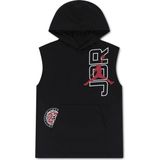 Nike Nıke Jordan Mj Top Erkek Çocuk Kolsuz Kapüşonlu Ince Pamuklu Yelek 95F877 - 8 - 10 Yaş - 023-Siyah
