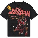 Nike Nıke Jordan Slam Dunk Erkek Çocuk Tişört 95F600 - 13 - 15 Yaş - Siyah - Kırmızı