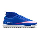 Nike Nıke Jr Mercurıal Superfly 10 Club Tf Genç Halı Saha Ayakkabısı FQ8313-446 Mavi - Renkli