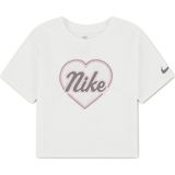 Nike Nıke Juxta-Gırl Boxy Tee Kız Çocuk Tişört - 4 - 5 Yaş - Kırık Beyaz