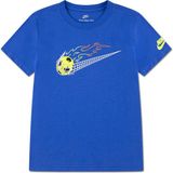 Nike Nıke Soccer Swoosh Tee Erkek Çocuk Tişört 86N853 - 5 - 6 Yaş - Saks Mavi