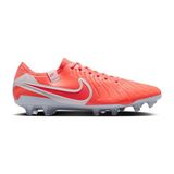 Nike Nıke Tiempo Legend 10 Elite Fg Erkek Çim Zemin Kramponu DV4328-800 Turuncu - Renkli