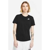 Nike Nsw Club Ss Tee Pamuklu Kadın Tişört Beyaz DX7902 - XS - 02 - Beyaz