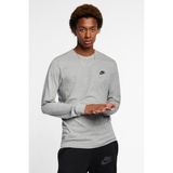 Nike Nsw Club Tee Erkek Uzun Kollu Spor Tişört - Gri