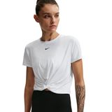 Nike One Classic Twist Dri-Fit Kadın Beyaz Antrenman T-Shirt HJ1054-102
