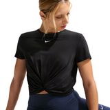 Nike One Classic Twist Dri-Fit Kadın Siyah Antrenman T-Shirt HJ1054-013