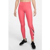 Nike One Dri Fit Big Double Swoosh Leggings 7/8 Toparlayıcı 2 İç Cepli Koyu Pembe Tayt
