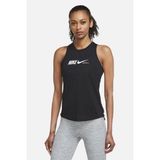 Nike One Dri-Fit Graphix Standart Training Kadın Atlet T-Shirt - Siyah