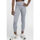 Nike One Dri Fit High Rise 7/8 Leggings With Pockets Kadın 3 Cepli Yüksek Belli Antrenman Taytı Gri