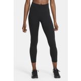 Nike One Dri Fit Mid Rise Leggings 7/8 Toparlayıcı 2 Cepli Siyah Tayt