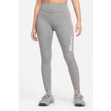 Nike One Dri Fit Training Printed Grey Leggings Toparlayıcı 2 İç Cepli Gri Tayt