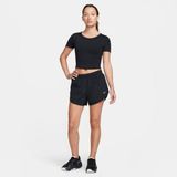 Nike One Fitted Dri-Fıt Kısa Kollu Crop Kadın Tişört FN2804-010 - Siyah