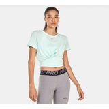 Nike One Luxe Dri-Fit Kadın Yeşil Antrenman Tişört DD4921-379 - XS