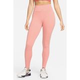 Nike One Luxe Kadın Antrenman Taytı, Mid-Rise, 7/8 Boy, Slim Fit, Pembe, L Beden