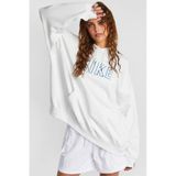 Nike Oversized Pullover Hoodie White Bol Kapüşonlu Unisex Sweatshirt Beyaz