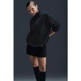 Nike Phoenix Fleece Oversized Polar Sweatshirt Kadın Oversize Polar Sweatshirt Siyah