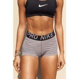 Nike Pro 3 inch 7.5cm Training Fit Shorts Gray Kadın Tayt Şort Kısa Gri