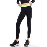 Nike Pro 365 Dri Fit Training Mid Rise Full Length Tight Fit Green Toparlayıcı Tayt Siyah-Neon