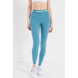 Nike Pro 365 Dri Fit Training Mid Rise Full Length Tight Fit Toparlayıcı Tayt Açık Mavi