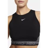 Nike Pro Dri Fit Cropped Training Womens Tank Top Kadın Antreman Atleti Siyah