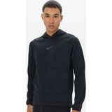 Nike Pro Dri Fit Fleece Pullover Hoodie Erkek Kapüşonlu Sweatshirt Siyah
