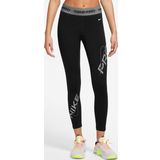 Nike Pro Dri Fit Grafik Mid Rise 7/8 Lenght Tight Kadın Antrenman Taytı Siyah