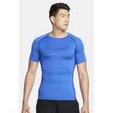 Nike Pro Dri Fit Men's Tight Fit Short Sleeve Top Slim Fit Body Erkek Antrenman Tişört Sax Mavi - XL