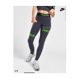 Nike Pro Dri-Fit Mid-Rise Full-Length Graphic Training Gri Kadın Tayt