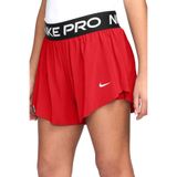 Nike Pro Dri Fit Older Kids' (Girls') 2in1 Shorts Kız Çocuk Taytlı Koşu Şortu Kırmızı