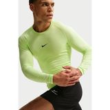Nike Pro Dri Fit Tight Top Mens Ls Uzun Kollu Erkek Antreman Sweatshirt Yeşil - XL