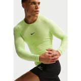 Nike Pro Dri Fit Tight Top Mens LS Uzun Kollu Erkek Antreman Sweatshirt Yeşil