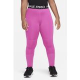 Nike Pro Genç Çocuk Kız Taytı Büyük Beden Pembe