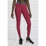 Nike Pro Mid Rise Graphic Leggings Toparlayıcı Bordo Tayt BORDO