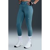 Nike Pro Sculpt Dri Fit High Rise Full Length Leggings Kadın Yüksek Bel Antrenman Tayt Açık Mavi