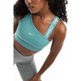 Nike Pro Swoosh Asymmetrical Women's Medium-Support Padded Sports Bra Kadın Antrenman Sporcu Sütyeni Bra Açık Mavi