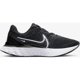 Nike React Infinity Run Flyknit 3 Kadın Koşu AYAKKABISI-DD3024-001 - Siyah - Beyaz