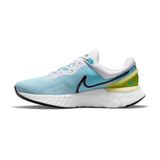 Nike React Miler 3 erkek koşu ayakkabısı, Beyaz Siyah Klorin Mavi Canlı Sülfür, 44.5 EU
