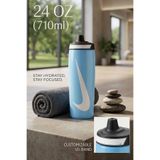 Nike Refuel 24 oz (710 ml) Mavi Sporcu Suluk Matara - Sızdırmaz Elit Suluk