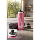 Nike Refuel 24 oz (710 ml) Pink Glow Sporcu Suluk Matara - Sızdırmaz Elit Suluk