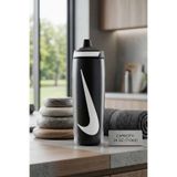 Nike Refuel 24 oz (710 ml) Siyah Sporcu Suluk Matara - Sızdırmaz Elit Suluk